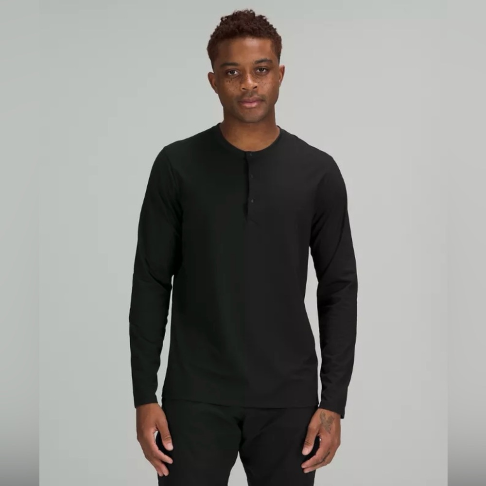 lululemon athletica Black Men's Henley Shirt